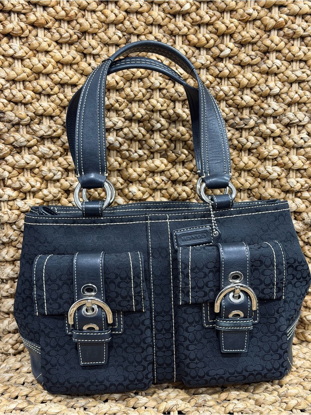 Vintage Coach Soho Jacquard Bag